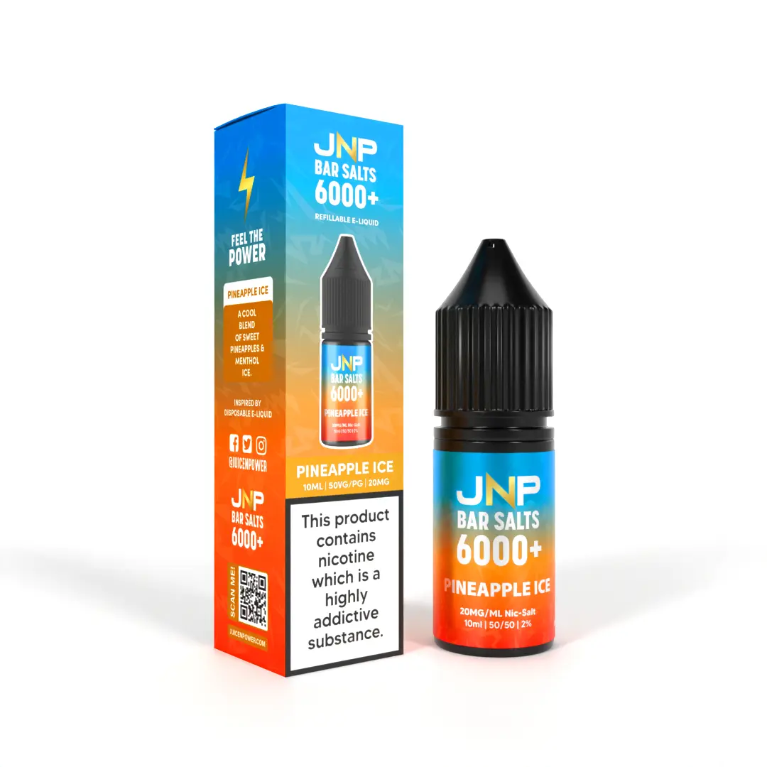 Pineapple Ice Nic Salt E liquid by JNP Bar Salts 6000 10ml 